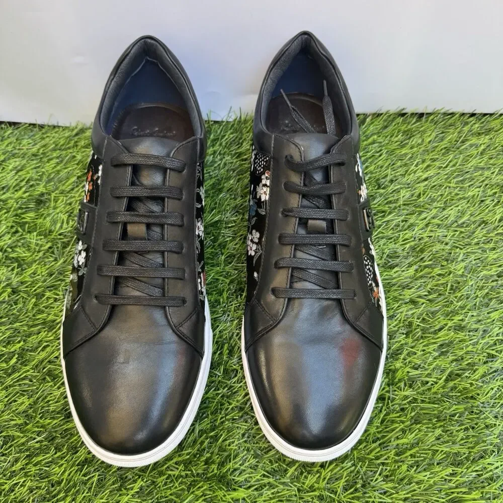 Robert Graham Hemming’s Floral Fashion Sneakers Men’s Size 12 Black